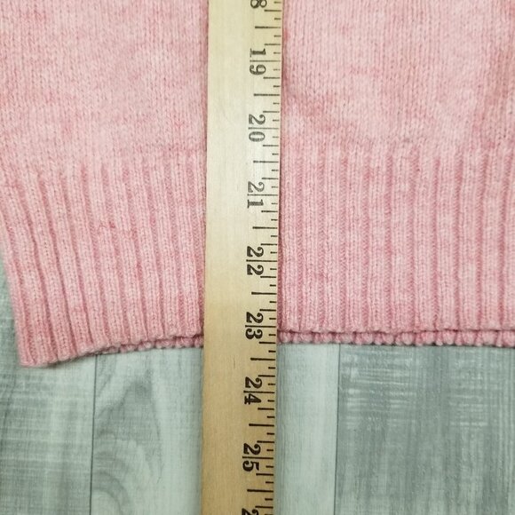 ✅VTG Winona Knits Wool Blend Sweater Woman’s LARGE Pink W/Pearl Like Buttons USA - Picture 7 of 10